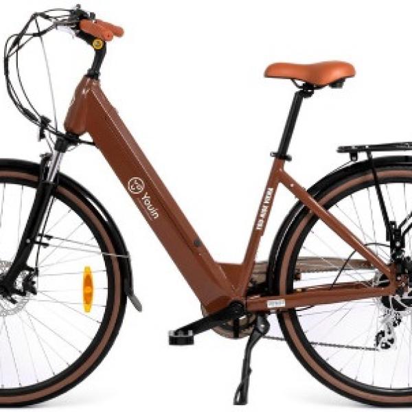 Bicicleta Elétrica You Ride Viena 250W (Castanho) - YOUIN
