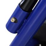 Andador para Adultos Dobrável com Armazenamento Assento e Travão 65x53x79 - 89cm Azul e Preto