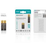 Pilhas Recarregáveis AAA HR03 Ni-MH NOVOTECK 600mAh – Pack com 2 Unidades BL-12