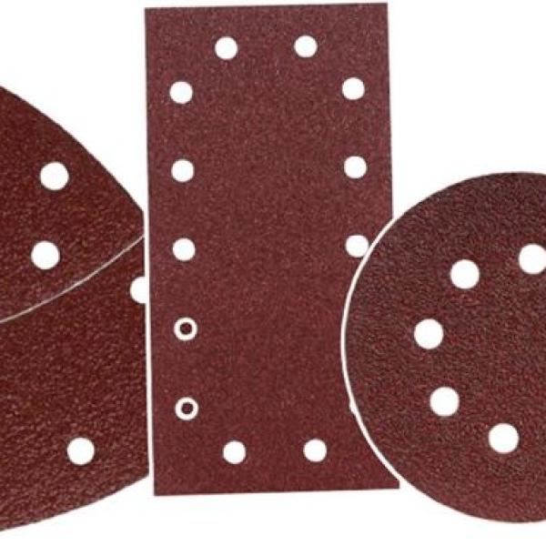 Pack 9x Lixas GR120 Velcro p/ Lixadora BL0151 - BLIM