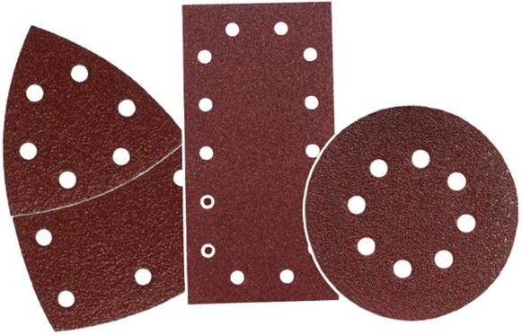 Pack 9x Lixas GR120 Velcro p/ Lixadora BL0151 - BLIM