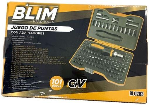Chave Reversível c/ 101 Bit´s + Adaptadores - BLIM