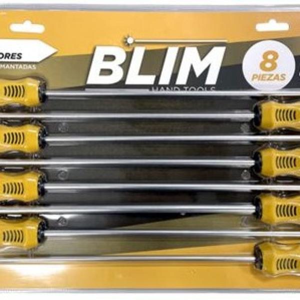 Pack 8x Chaves de Cruz/Fendas Longas - BLIM