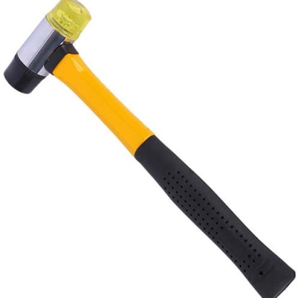 Martelo de Nylon - Poliuretano c/ Cabo Fibra de Vidro Revestido Borracha Antiderrapante (25mm) - BLIM