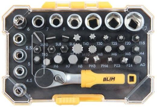 Pack Chave Roquete 1/4 c/ 36 Bits - BLIM
