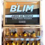 Pack 15x Fresas 6mm p/ Madeira - BLIM