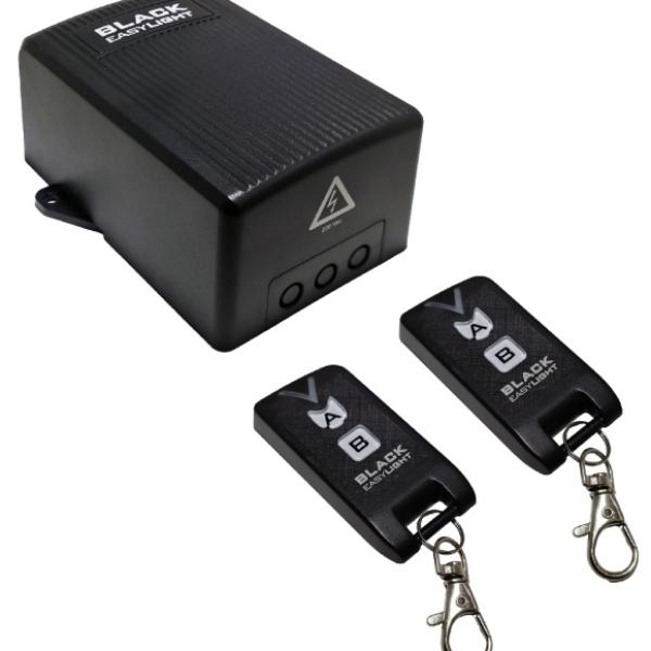 Kit Emissor Receptor 2 Canais e 2 Comandos (433MHz) Especial p/ Jardim - JollyLine