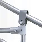 Galinheiro Exterior Grande 24 m² Gaiola para 16 - 24 Galinhas 3x8x2 m Galinheiro de Aço Galvanizado com Cobertura de PE e Porta com Fecho para Patos e Coelhos Prateado