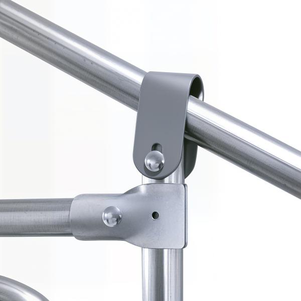 Galinheiro Exterior Grande 24 m² Gaiola para 16 - 24 Galinhas 3x8x2 m Galinheiro de Aço Galvanizado com Cobertura de PE e Porta com Fecho para Patos e Coelhos Prateado