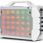 Coluna Portátil LEDs RGB c/ Leitor MP3, USB, SD, AUX, Bluetooth (Branco) - iDance