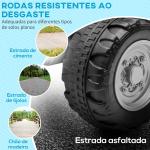 Quadriciclo Elétrico HONDA para Crianças Bateria 6V com Faróis LED Buzina Velocidade de 2,8km/h 65,5x35,5x43,5 cm Branco e Preto