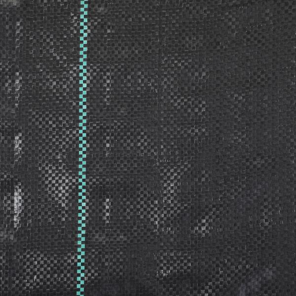 Rolo de Malha Anti - Ervas 1x100 m Malha Geotêxtil 60 g/m² para Controlo de Ervas Daninhas de Jardim Malha Anti - Ervas Preta