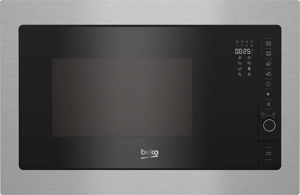 Microondas de Encastre c/ Grill 25L 1000W BMGB 25332 BG (Inox) - BEKO