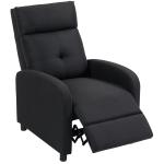 Poltrona Relax Reclinável até 155° Poltrona Reclinável Manual para Pessoas com Altura Inferior 195 cm 67x87x98 cm Preto