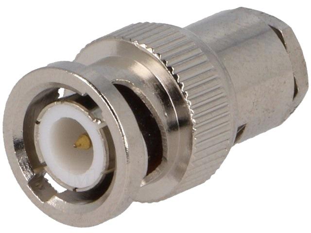 Ficha BNC Macho RG59 (Soldar, Trançado Clamp)