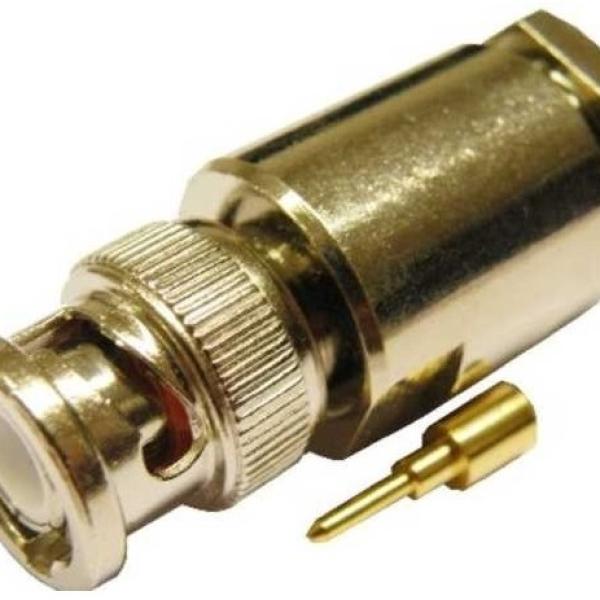Ficha BNC Macho Compressão RG213