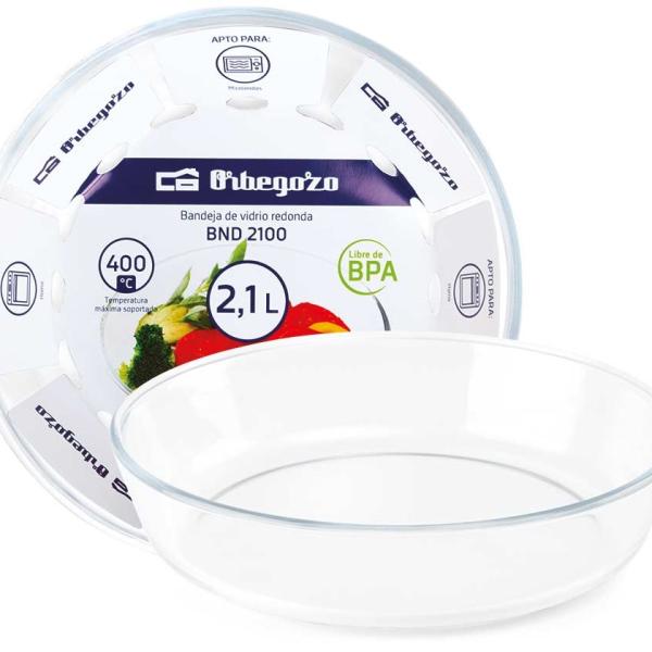 Bandeja de Vidro Redondo 2,1L - ORBEGOZO