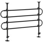 Grade de Segurança de Carro para Cães Ajustável em Largura e Altura 87 - 135x60x105cm Grade Separadora para Porta Malas de Carro Universal Metal Preto