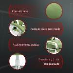 Cadeira Gamer Reclinável com Altura Ajustável Apoio para os Pés Retrátil Suporte Lombar e Almofada de Cabeça Amovível Verde