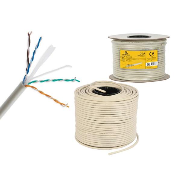 Bobine de Cabo Rede 305Mt Premium Cat.6 CCA Solid — Recondicionado