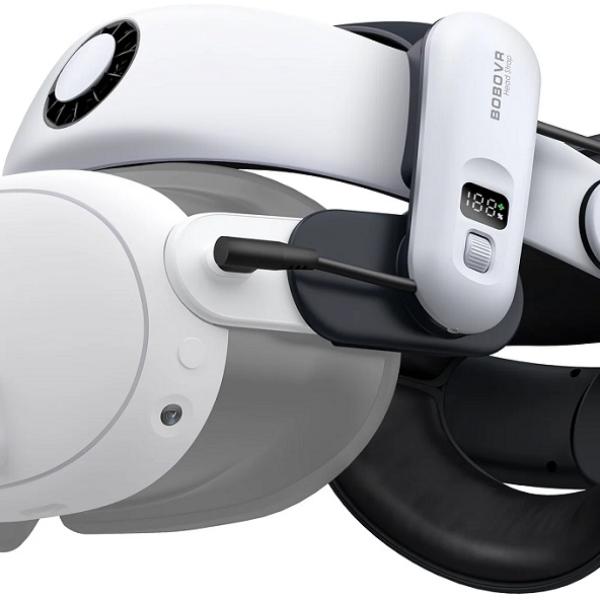 Fita de Cabeça BOBOVR S3 Pro + Bateria p/ Meta Quest 3 e Quest 3S - BOBOVR