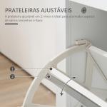 Sapateira Estreita de Entrada com 2 Gavetas Abatíveis Prateleiras Ajustáveis para 12 Pares de Sapatos 79x23x90,5 cm Branco