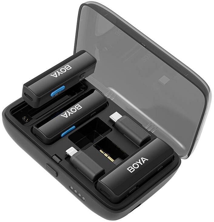 Microfone Duplo BOYALINK s/ Fios (Preto) - BOYA