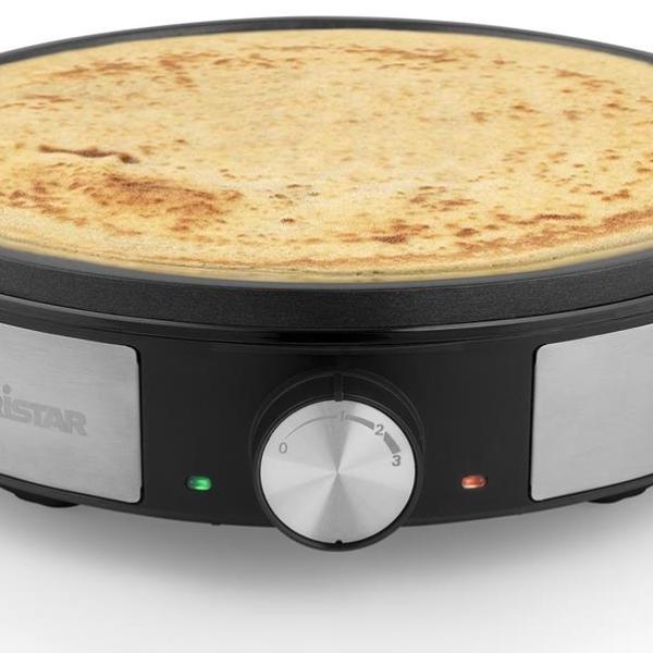 Máquina de Crepes 30cm 1200W (Inox) - TRISTAR