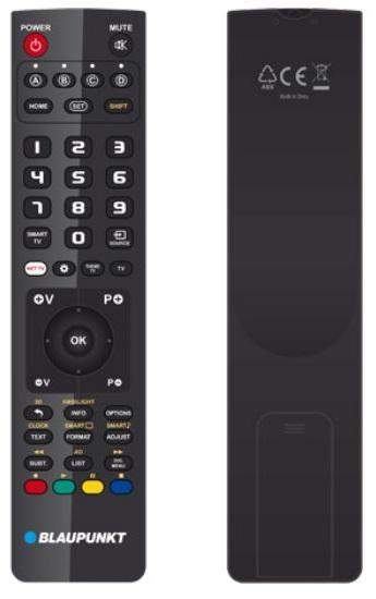 Comando Universal Dedicado p/ TVs LCD PHILIPS - BLAUPUNKT