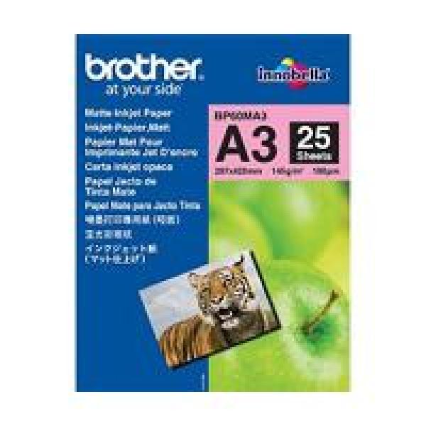 Papel p/ Impressão A3 (297 x 420 mm) Mate Branco - BROTHER