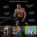 Corda de Batalha Ø38 mm Comprimento 9 m Battle Rope para Exercícios Fitness Crossfit Ultra - Resistente Preto e Amarelo