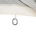 4 painéis laterais 335x207 cm para tenda de jardim com mosquiteira zíperes e anéis preto
