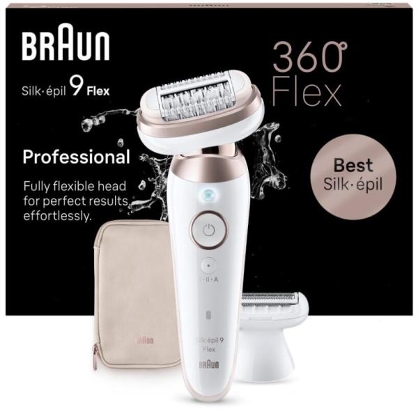 Depiladora Silk - épil 9 Flex 9 - 030 3D (Branco/Dourado) - BRAUN