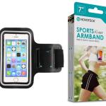 Bracelete Desportivo para Smartphone 3.5”-7.0” Negro-Confortável-Ajustável-Impermeável PJ-007