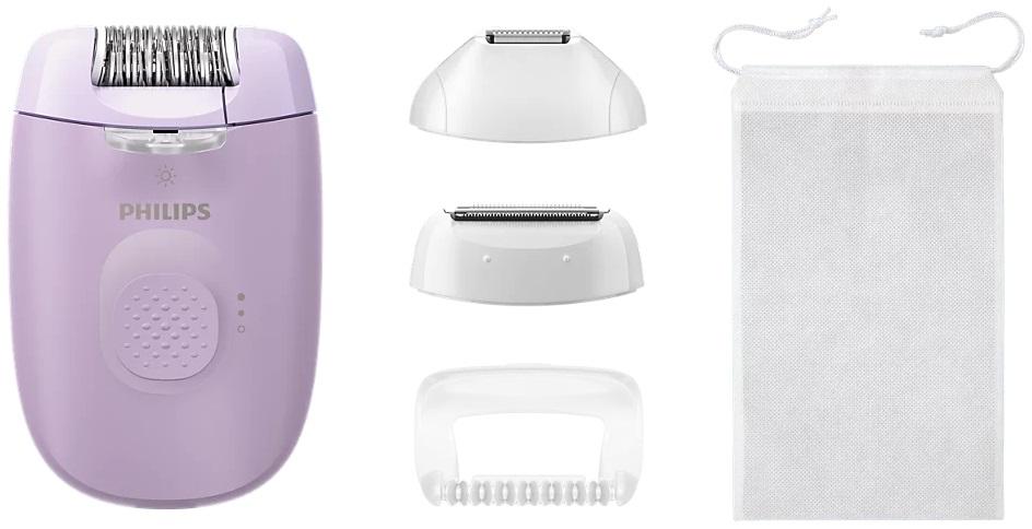 Depiladora Epilator Series 4000 BRE257/00 c/ Cabo (Roxo) - PHILIPS