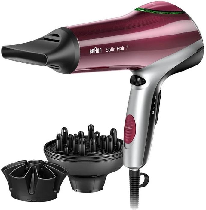 Secador de Cabelo HD770 2200W (Vermelho/Prateado) - BRAUN