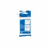 Fita Original Brother TZER231 Fita em Tecido Fundo Branco 12mm x 4 metros — Recondicionada