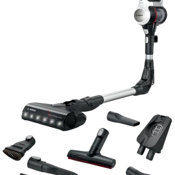 Aspirador Vertical Unlimited 7 BSS711W 0,3L 18V (Preto/Prateado/Branco) - BOSCH