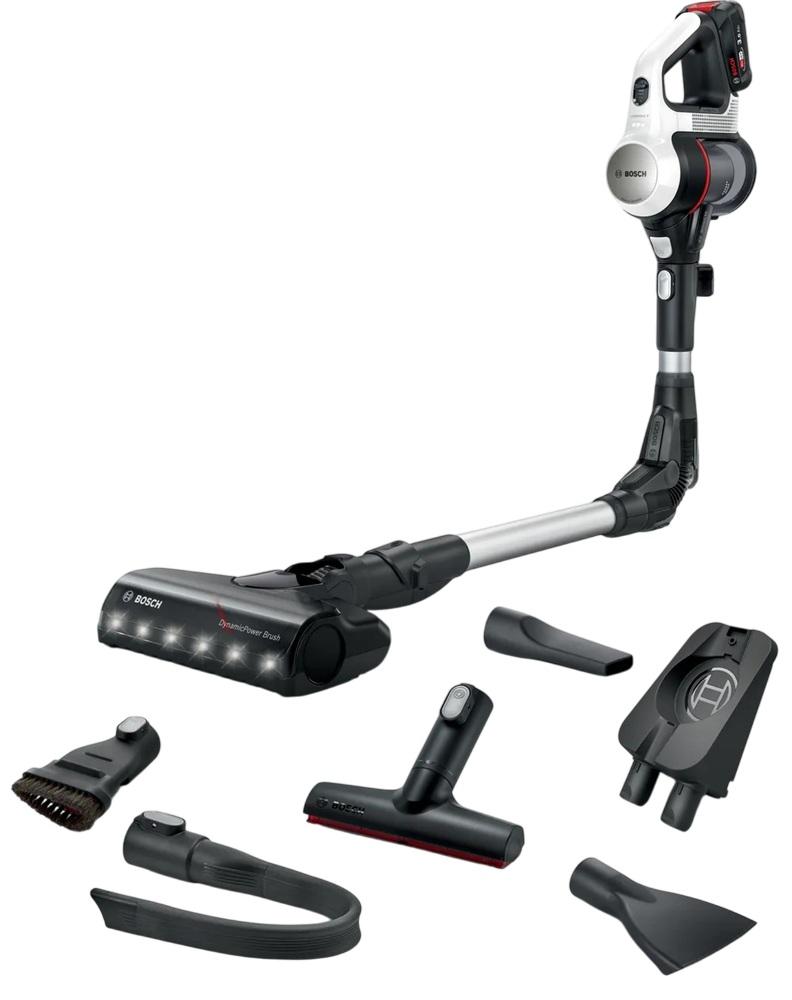 Aspirador Vertical Unlimited 7 BSS711W 0,3L 18V (Preto/Prateado/Branco) - BOSCH