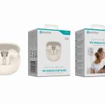Auriculares Bluetooth TWS Beje BT - 009 – Estojo de Carregamento, Design Elegante