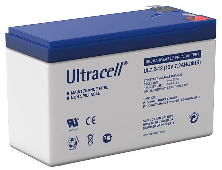 Bateria Chumbo 12V 7,2Ah (150 x 63 x 95 mm) - Ultracell