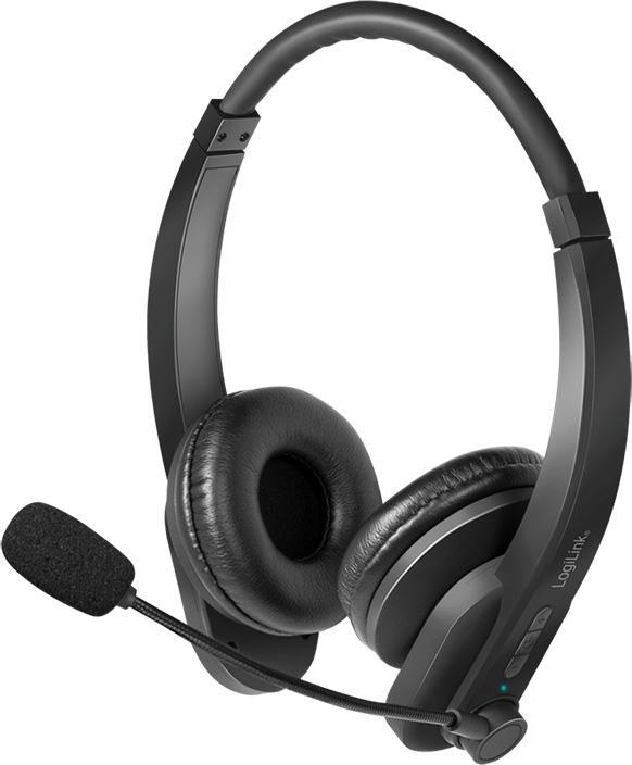 Auscultadores Headset BT0060 c/ Micro (Preto) - LOGILINK