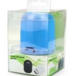 Coluna Mini Bluetooth Portátil USB (Azul)