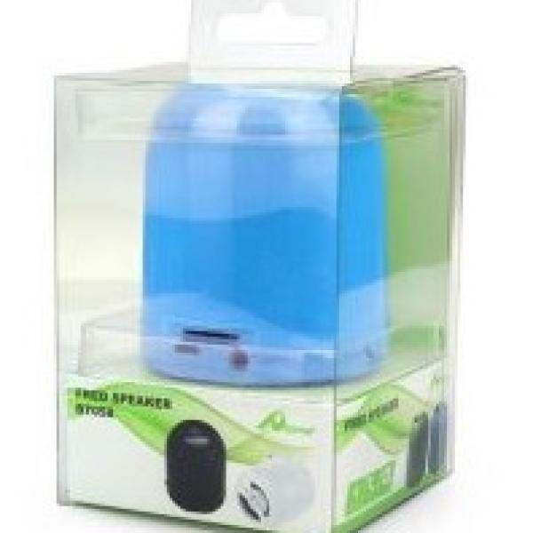 Coluna Mini Bluetooth Portátil USB (Azul)