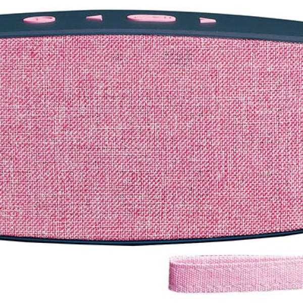 Coluna Portátil c/ Bluetooth BT 130 6W (Rosa) - LENCO