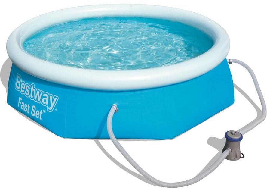 Piscina Insuflável APO Fast Set 2300L + Bomba de Filtro (244 x 66 cm) - BESTWAY