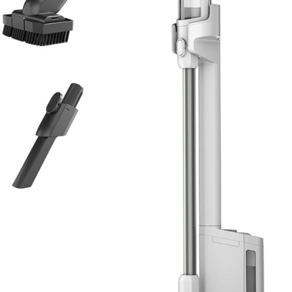 Aspirador Vertical Clean & Self - Empty BU3521EU c/ Base Auto - Esvaziamento (Branco/Azul) - SHARK