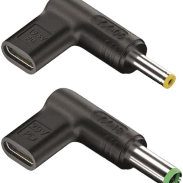 Pack 2x Conetores 90º USB - C p/ Computadores Portáteis Toshiba - NGS