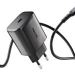 Carregador Universal GaN USB - C c/ Cabo USB - C (Preto) - NGS