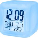Despertador Iluminado c/ Calendário, Temperatura e Alarme